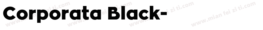 Corporata Black字体转换